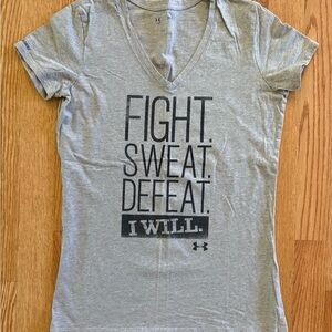 Under Armour Women's Heather Gray Graphic Tee